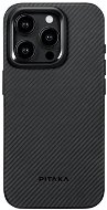 Pitaka iPhone 15 Pro MagEZ Pro 4 600D Case Black/Grey Twill tok - Telefon tok