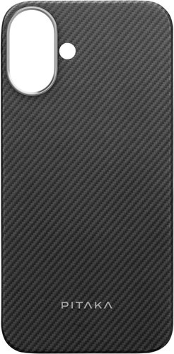 Pitaka MagEZ Case 5 Black/Grey Twill iPhone 16 Plus tok - Telefon tok - Fő fotó