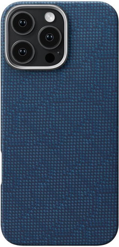 Pitaka Tactile Woven Case PTK Dark Blue iPhone 16 Pro Max tok - Telefon tok - Fő fotó