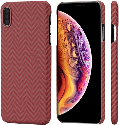 Pitaka Aramid Case Red/Orange iPhone XS Max - Phone Cover - Main image
