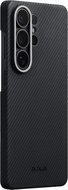 Pitaka Edge Case Black Grey Twill (Aaron Button) Samsung Galaxy S26 Ultra - Phone Cover