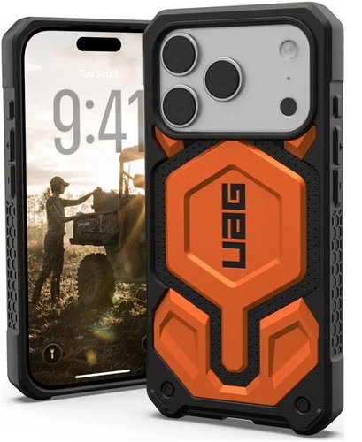 UAG Monarch Pro MagSafe Kevlar Burnt Orange iPhone 18 Pro Max/17 Pro Max - Phone Cover - Main image