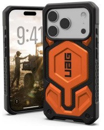 UAG Monarch Pro MagSafe Kevlar Burnt Orange iPhone 18 Pro/17 Pro - Phone Cover - Main image