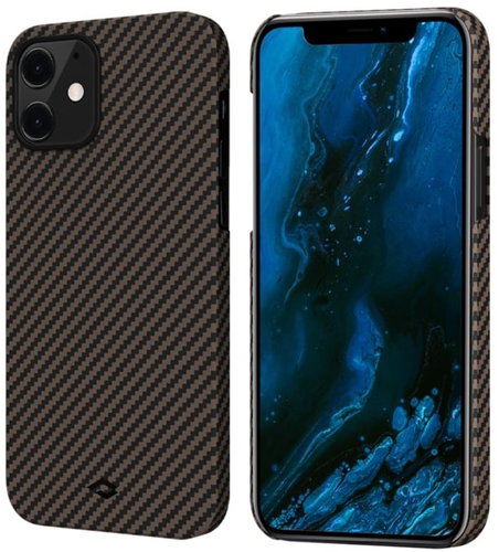 Pitaka MagEZ Schwarz / Gold iPhone 12 - Handyhülle - Hauptbild