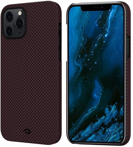 Pitaka MagEZ Black/Red Plain iPhone 12 Pro Max - Handyhülle - Hauptbild