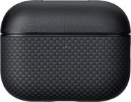Pitaka Aramid Fiber Magnetic Case Black Grey AirPods Pro 3 - Pouzdro na sluchátka