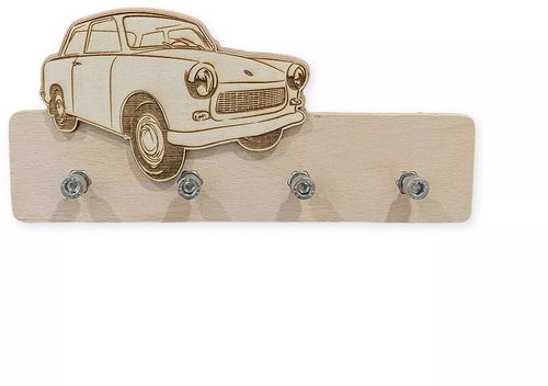 ŠN Design wooden key rack Trabant - Key Holder - Main image