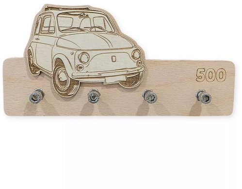 ŠN Design wooden keyring vintage 500 - Key Holder - Main image