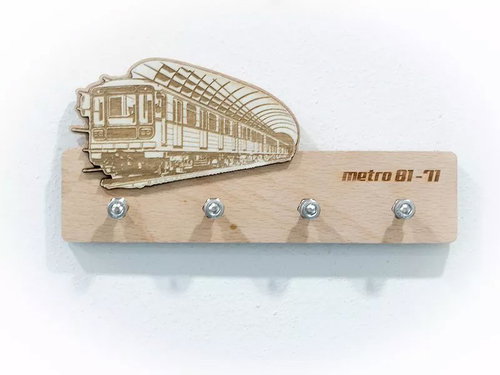 ŠN Design wooden key rack Metro 81-71 - Key Holder - Main image