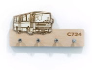 ŠN Designer wooden key ring bus C734 - Key Holder