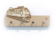 ŠN Design wooden key ring Electric locomotive 151 banana - Key Holder
