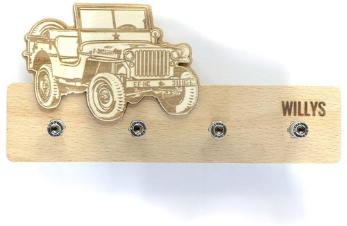 ŠN Design wooden key rack Willys MB - Key Holder - Main image