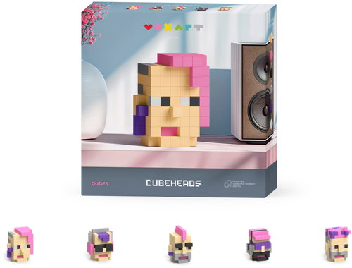 Pixio Voxart - Cubeheads - Dudes, Smart Pixel - Bausatz - Hauptbild