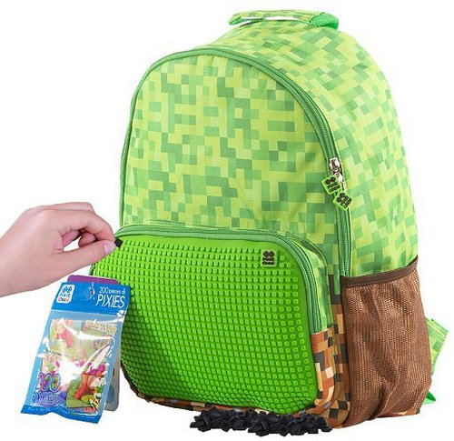 PIXIE CREW Volnočasový batoh kostka zelený - Backpack - Main image