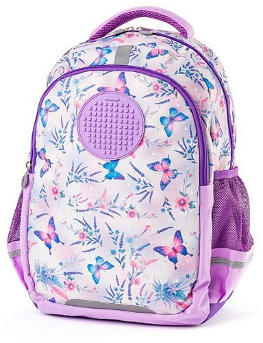 PIXIE CREW Butterflies, two-compartment, 2 zips - School Backpack - Main image
