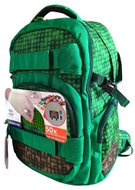 PIXIE CREW Mine&Craft 100 pixelů, studentský, zelený - School Backpack