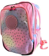PIXIE CREW Srdce a tlapky 100 pixelů, junior, růžový - Backpack