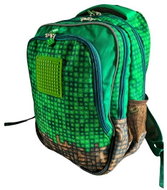 PIXIE CREW Mine&Craft 100 pixelů, junior, zelený - Backpack