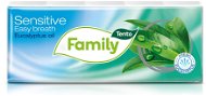 Tissues TENTO Sensitive Easy breath eucalyptus oil facial tissues (10 x 10pcs) - Papírové kapesníky