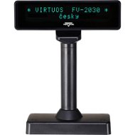 Zákaznícky displej Virtuos VFD FV-2030B čierny, RS-232 - Zákaznický displej