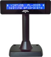 Vevőkijelző Virtuos LCD FL-2025MB 2x20 fekete - Zákaznický displej