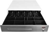Virtuos C430C-RJ10P10C white with stainless steel panel, with 24V cable - Cash Drawer