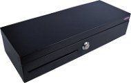 Virtuos flip-top FT-460C with lid, Black with cable 24V - Cash Drawer