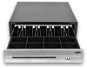 Virtuos cash drawer C430D with cable, metal brackets, stainless steel panel, 9-24V, black - Cash Drawer