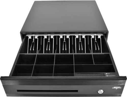 Virtuos pokladní zásuvka C425D-Luxe, kuličkové pojezdy, s kabelem, 9-24V - Pokladní zásuvka - Hlavní obrázek