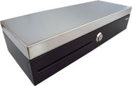 Cash Drawer Virtuos Flip-top FT-460C2 - s kabelem, se zamykacím krytem, NEREZ víko, černá - Pokladní zásuvka