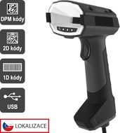 Virtuos DPM CCD 2D olvasó HT-880DPM, USB, sötétszürke - Vonalkódolvasó