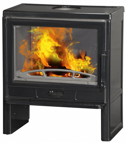 PLAMEN Cast iron fireplace stove BARUN - black - Wood Stove - Main image