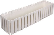 PLASTKON Truhlík FENCY multipack 2ks, 75cm, bílý - Flower Box