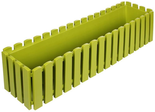 PLASTKON Truhlík FENCY multipack 2ks, 75cm, zelený - Flower Box - Main image