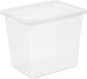 Plast Team Aufbewahrungsbox 31 l, 42,5 × 33 × 34,7 cm Basic Box, transparent - Aufbewahrungsbox