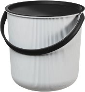 Plast Team - Úložné vedro 10 l, 27,7 × 27,1 × 25,8 cm Akita sivé - Úložný box