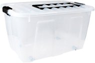 Plast Team Home Tárolódoboz, 70 l, 70,6×40×39 cm, átlátszó - Tároló doboz