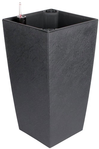 PLASTKON Delto Stone self-watering 25 × 46 cm, anthracite 1 piece - Flower Pot - Main image