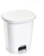 Plastic Forte COLOR Abfallbehälter 27 l WEISS ohne Einsatz mit Pedal - Mülleimer