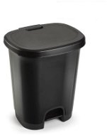 Plastic Forte COLOR Kôš na odpad 27 l ČIERNY bez vložky s pedálom - Odpadkový kôš