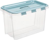 Plast Team Probox Fliplid Aufbewahrungsbox 28 l, 31,8 × 30,3 × 50,5 cm klar - Aufbewahrungsbox