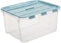 Plast Team Probox Fliplid Aufbewahurngsbox 50 l, 45,5 × 29,1 × 57,3 cm klar - Aufbewahrungsbox