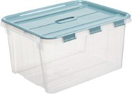 Plast Team Probox Fliplid - 50l, 45,5 × 29,1 × 57,3cm, átlátszó - Tároló doboz
