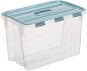 Plast Team Probox Fliplid Aufbewahrungsbox 14 l, 24,3 × 23,9 × 38,4 cm klar - Aufbewahrungsbox