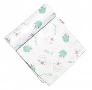 Baby Nellys Flannel Diaper, Kitty with Crown, Green - Cloth Nappies