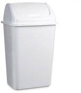Plastic Forte 50L Swing Bin, White - Rubbish Bin