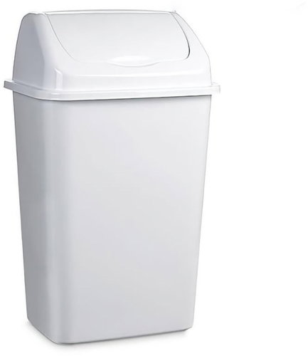 Plastic Forte Abfalleimer 50 l mit Schwingdeckel Weiß - Mülleimer - Hauptbild