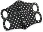 Comfortable Face Mask with Wire Black (White Polka Dot) 2 pcs M - Face Mask