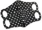 Comfortable Face Mask with Wire, Black (White Polka Dot) 2 pcs L - Face Mask
