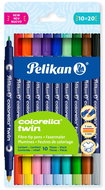 PELIKAN Colorella Twin obousranné, 10 barev - Felt Tip Pens